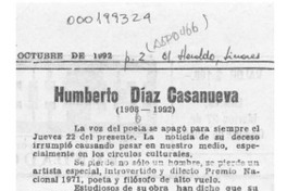 Humberto Díaz Casanueva  [artículo].