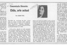 Chile, arte actual  [artículo] Sara Vial.