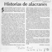 Historias de alacranes  [artículo] Antonio J. Salgado.