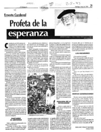 Profeta de la esperanza  [artículo] Emiliano Thibaut Muchnik.