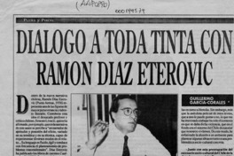 Diálogo a toda tinta con Ramón Díaz Eterovic  [artículo] Guillermo García Corales.