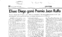 Eliseo Diego ganó Premio Juan Rulfo  [artículo].