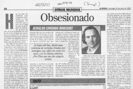 Obsesionado  [artículo] Reinaldo Edmundo Marchant.