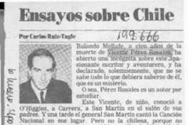 Ensayos sobre Chile  [artículo] Carlos Ruiz-Tagle.