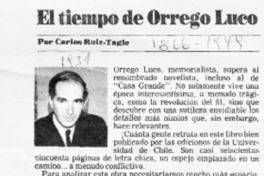 El tiempo de Orrego Luco  [artículo] Carlos Ruiz-Tagle.
