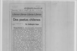 Dos poetas chilenos