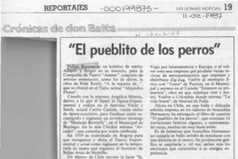 "El pueblito de los perros"  [artículo] Mario Cánepa Guzmán.
