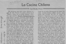 La cocina chilena  [artículo] Raúl Morales Alvarez.