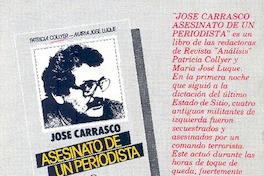 José Carrasco, asesinato de un periodista