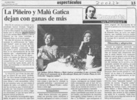 La Piñeiro y Malú Gatica dejan con ganas de más  [artículo] Italo Passalacqua C.
