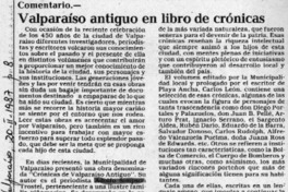 Valparaíso antiguo en libro de crónicas  [artículo] Luciano Figueroa.