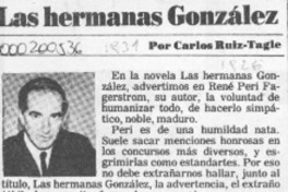 Las hermanas González  [artículo] Carlos Ruiz-Tagle.