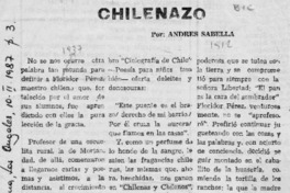 Chilenazo  [artículo] Andrés Sabella.