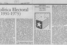 Historia política electoral de Chile (1931-1973)