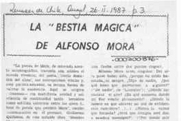 "La bestia mágica" de Alfonso Mora