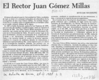 El rector Juan Gómez Millas  [artículo] Myriam Waisberg.