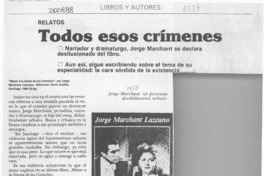 Todos esos crímenes  [artículo] Darío Oses.