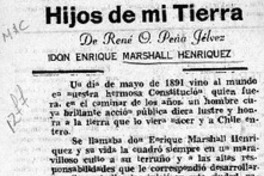 Hijos de mi tierra  [artículo] René O. Peña Jélvez.