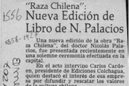 Nueva edición de libro de N. Palacios  [artículo].