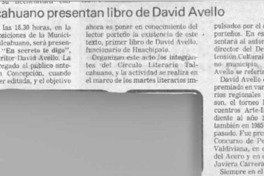 En Talcahuano presentan libro de David Avello  [artículo].