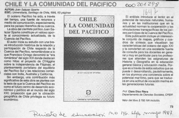 Chile y la comunidad del Pacífico  [artículo] Clara Díaz Riera.
