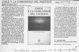 Chile y la comunidad del Pacífico  [artículo] Clara Díaz Riera.