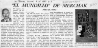 "El mundillo" de Merchak  [artículo] José Ilic Toro.