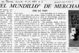 "El mundillo" de Merchak  [artículo] José Ilic Toro.