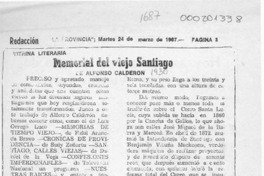 Memorial del viejo Santiago  [artículo] Apir.