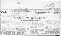 "Arbol de batallas"  [artículo] Matías Rafide.