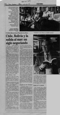 Chile, Bolivia y la salida al mar, un siglo negociando  [artículo] Maura Brescia.