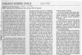 Ensayo sobre Chile  [artículo] Mario Farías Andrade.