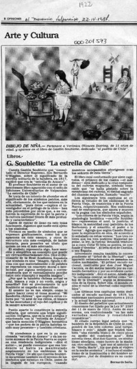 G. Soublette, "La estrella de Chile"  [artículo] Bernardo Soria.