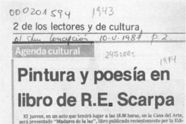 Pintura y poesía en libro de R. E. Scarpa  [artículo].