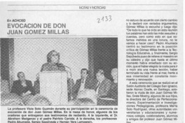 Evocación de don Juan Gómez Millas  [artículo].