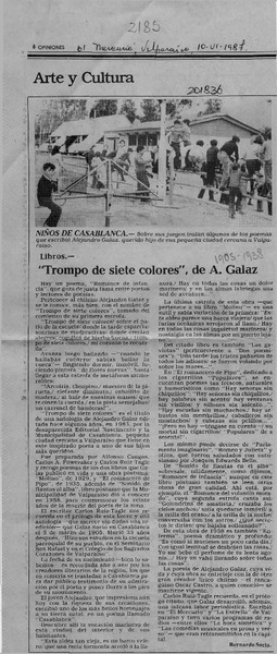 "Trompo de siete colores", de A. Galaz  [artículo] Bernardo Soria.