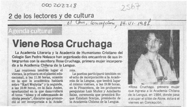 Viene Rosa Cruchaga