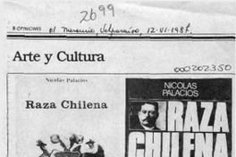 Sobre las ediciones de "Raza chilena"  [artículo]B. Soria.