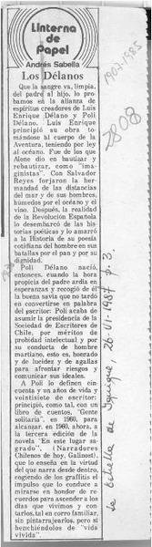 Los Délanos  [artículo] Andrés Sabella.