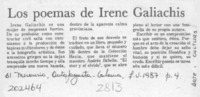 Los poemas de Irene Galiachis  [artículo].
