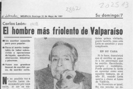 Carlos León, el hombre más friolento de Valparaíso  [artículo].