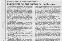 Evocación de dos poetas de La Serena