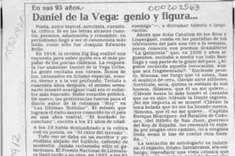 Daniel de la Vega, genio y figura --  [artículo] Oscar Guzmán Silva.
