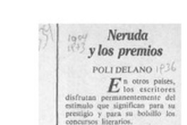 Neruda y los premios  [artículo] Poli Délano.
