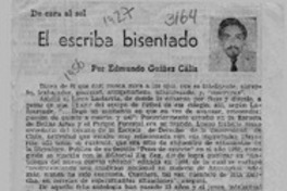 El escriba bisentado  [artículo] Edmundo Guíñez Cáliz.
