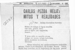 Carlos Pezoa Véliz, mitos y realidades  [artículo] Jaime González Colville.