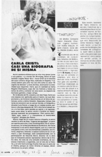 Carla Cristi, casi una biografía de sí misma  [artículo].