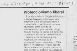Proteccionismo liberal  [artículo].