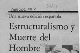 Estructuralismo y muerte del hombre  [artículo] Carlos I. Massini-Correas.