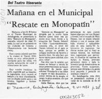 Mañana en el Municipal "Rescate en monopatín"  [artículo].